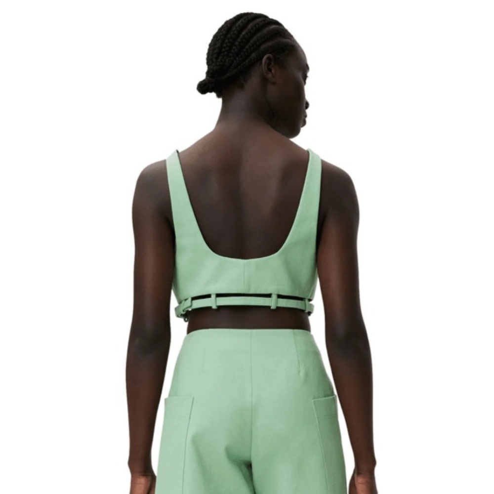 GANNI Suiting Crop Top 38 - Picture 2 of 8